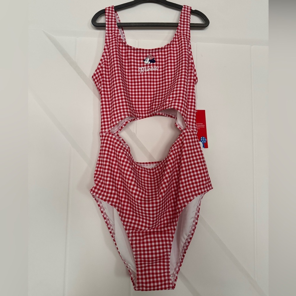 Old Navy Red Gingham Swimsuit